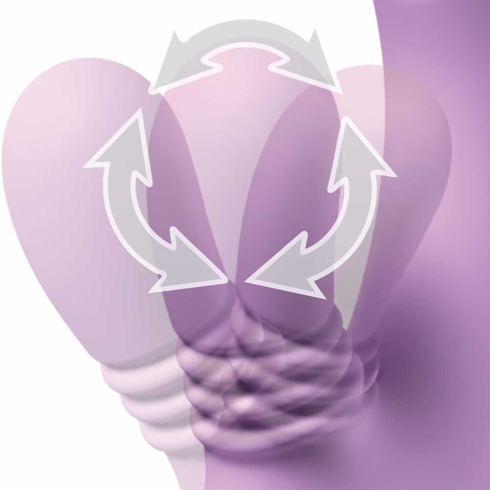 Fantasy For Her intiMotion Flutter Pro -  20.6 cm USB Rechargeable Rabbit Vibrator with Pulsating Tip