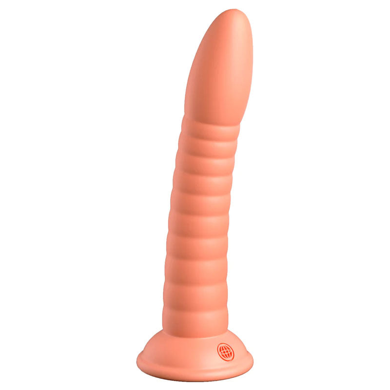 Dillio Platinum Wild Thing - Peach - Peach 17.8 cm (7'') Dong, premium silicone dong with suction cup base.