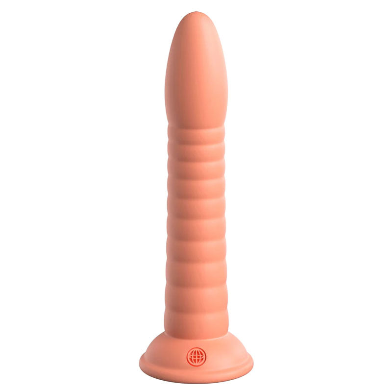 Dillio Platinum Wild Thing - Peach - Peach 17.8 cm (7'') Dong, premium silicone intimate toy for enhanced pleasure.