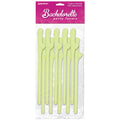 Bachelorette Party Favors - Dicky Sipping Straws - Glow in the Dark Straws - Set of 10 in yellow packaging.