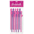 Bachelorette Party Favors - Dicky Sipping Straws -  Straws - Set of 10 in assorted colors for festive celebrations.