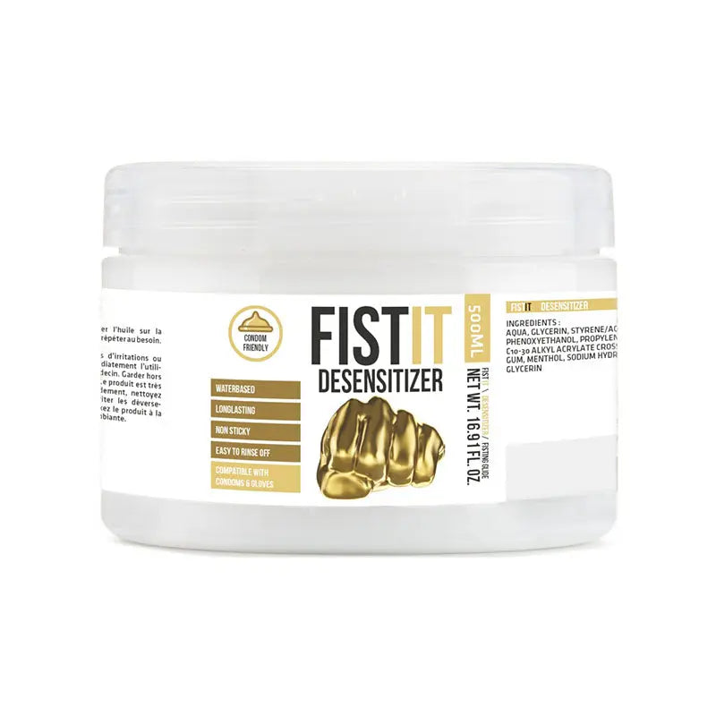 Pharmquests Fist-It Numbing - Water Based Numbing Lubricant - 500 ml Tub Shots Toys Discreet Intimate Essentials.