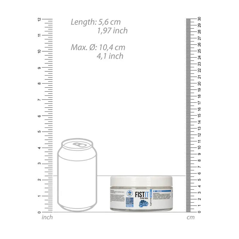 PHARMQUESTS Fist-It Extra Thick - 300ml - Thick Water Based Lubricant - 300 ml Tub Shots Toys Discreet Intimate Essentials.