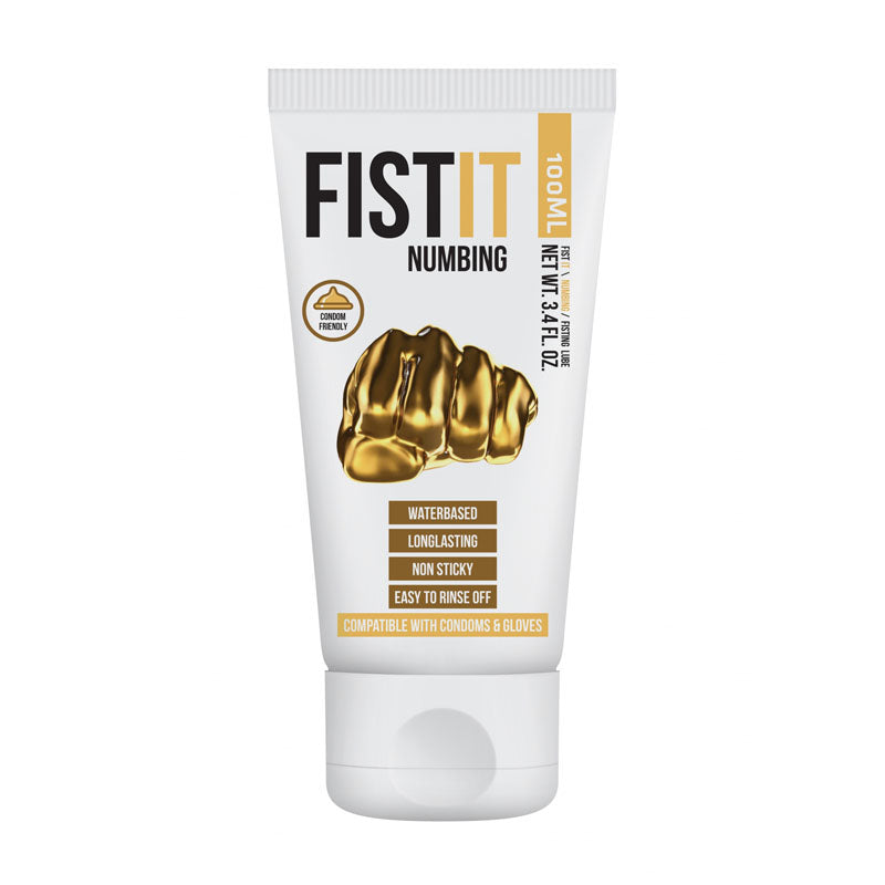 PHARMQUESTS Fist-It 麻木劑 - 100 毫升 - 水性麻木潤滑劑 - 100 毫升軟管裝