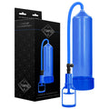 Pumped Comfort Beginner Pump - Penis Pump in blue packaging with a transparent chamber and ergonomic handle.