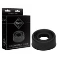 Pumped Silicone Pump Sleeve - Black Medium Sized Pump Sleeve packaging and product image showcasing its flexible design.