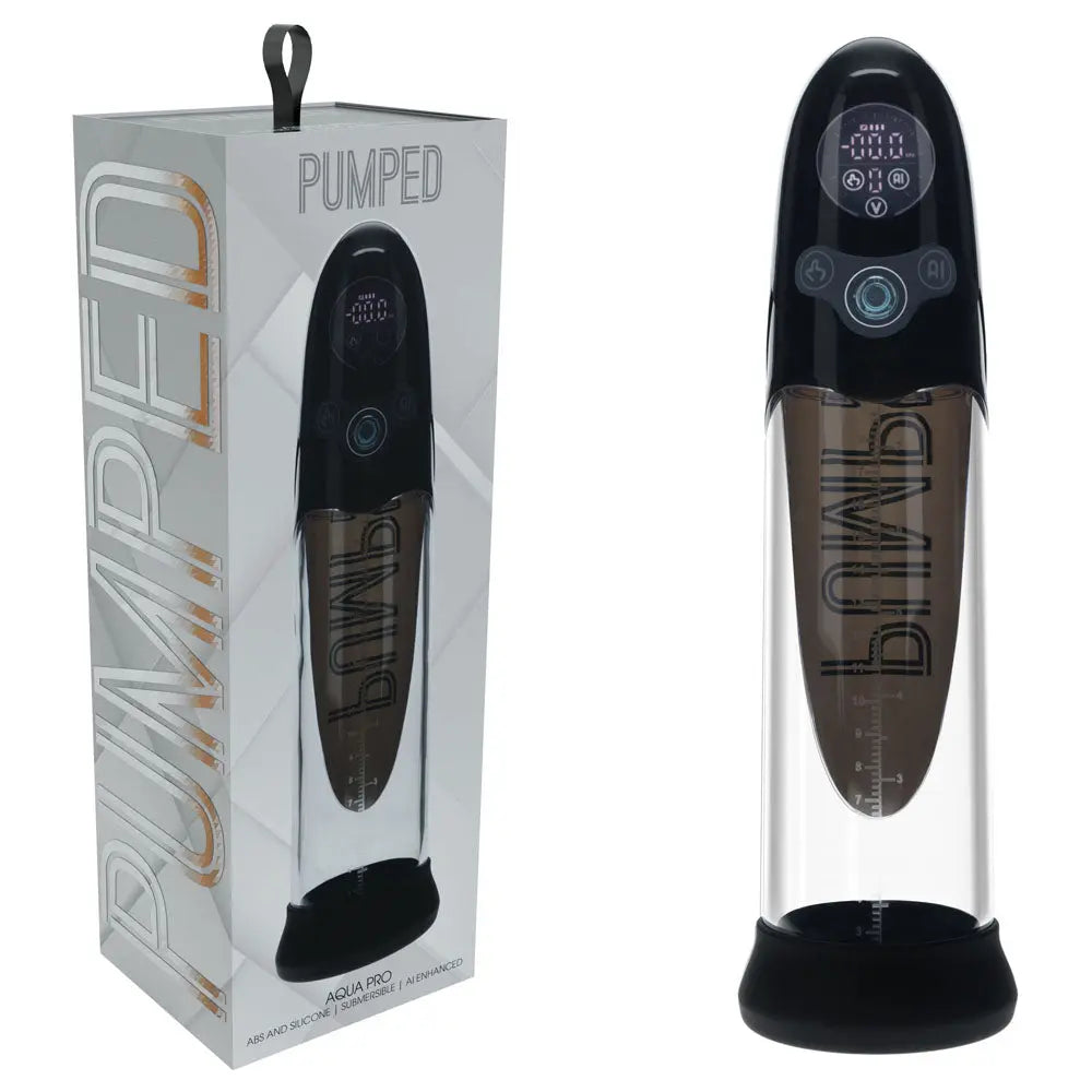 Affordable quality PUMPED Aqua-Pro Auto Pump -  - /Clear USB Rechargeable AI-Enabled Submersible Auto Penis Pump  from Shots Toys by Discreet Intimate Essentials with Discreet Delivery 