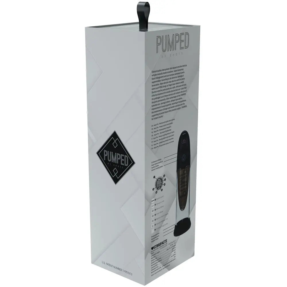 Affordable quality PUMPED Aqua-Pro Auto Pump -  - /Clear USB Rechargeable AI-Enabled Submersible Auto Penis Pump  from Shots Toys by Discreet Intimate Essentials with Discreet Delivery 
