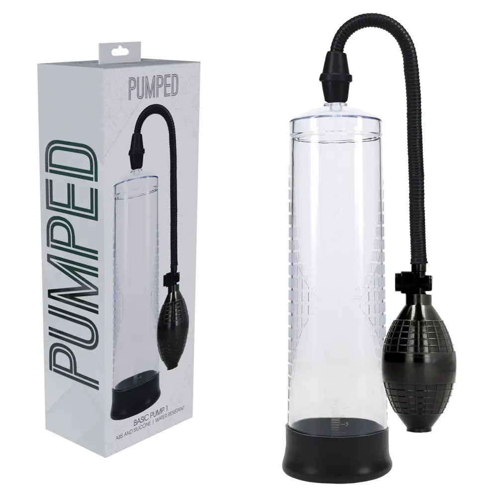 PUMPED Basic Pump 1 - Transparent -  Penis Pump Shots Toys Discreet Intimate Essentials.