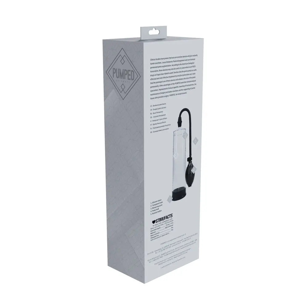 PUMPED Basic Pump 1 - Transparent -  Penis Pump Shots Toys Discreet Intimate Essentials.