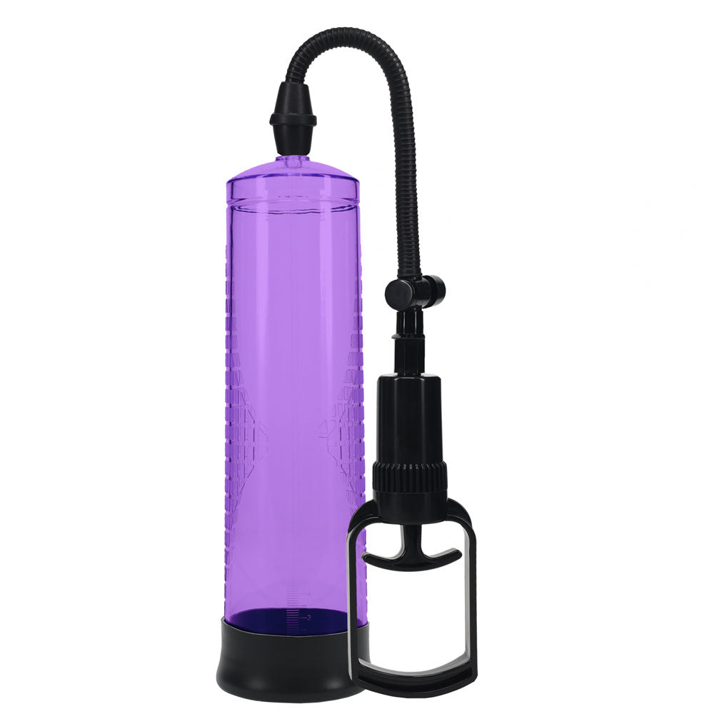 PUMPED Basic Pump 2 -  -  Penis Pump in purple, a vacuum device for enhancing male performance.