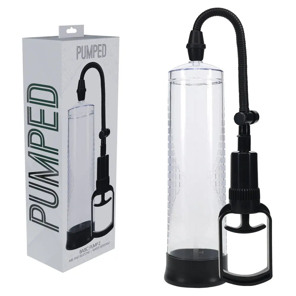 PUMPED Basic Pump 2 - Transparent -  Penis Pump Shots Toys Discreet Intimate Essentials.