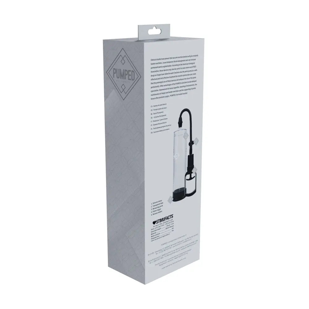 PUMPED Basic Pump 2 - Transparent -  Penis Pump Shots Toys Discreet Intimate Essentials.