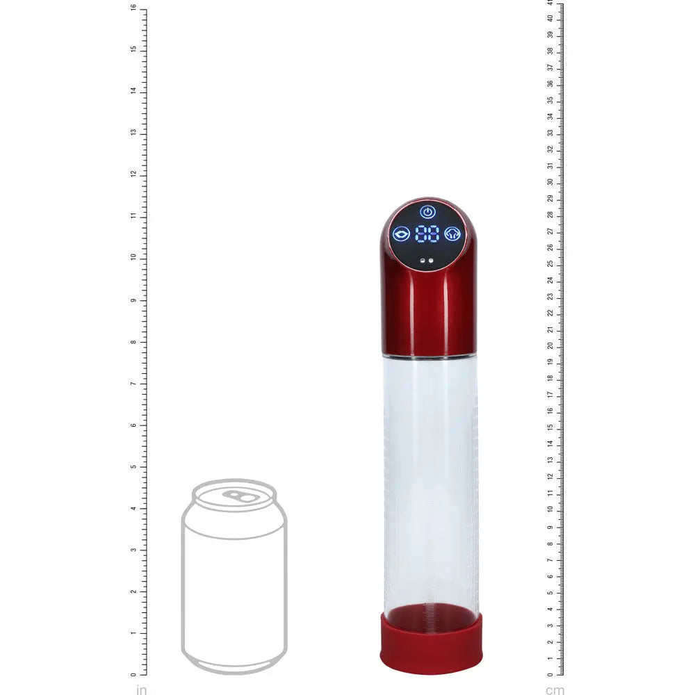 Affordable quality PUMPED Automatic Waterproof Pump - Metal  - /Clear USB Rechargeable Automatic Penis Pump  from Shots Toys by Discreet Intimate Essentials with Discreet Delivery 