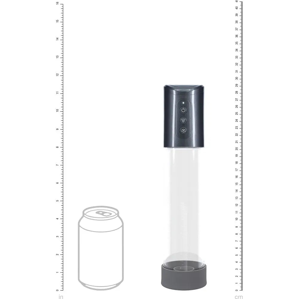 Affordable quality PUMPED Hyperpump Automatic Pump - Gunmetal - Gunmetal Grey USB Rechargeable Auto Penis Pump  from Shots Toys by Discreet Intimate Essentials with Discreet Delivery 