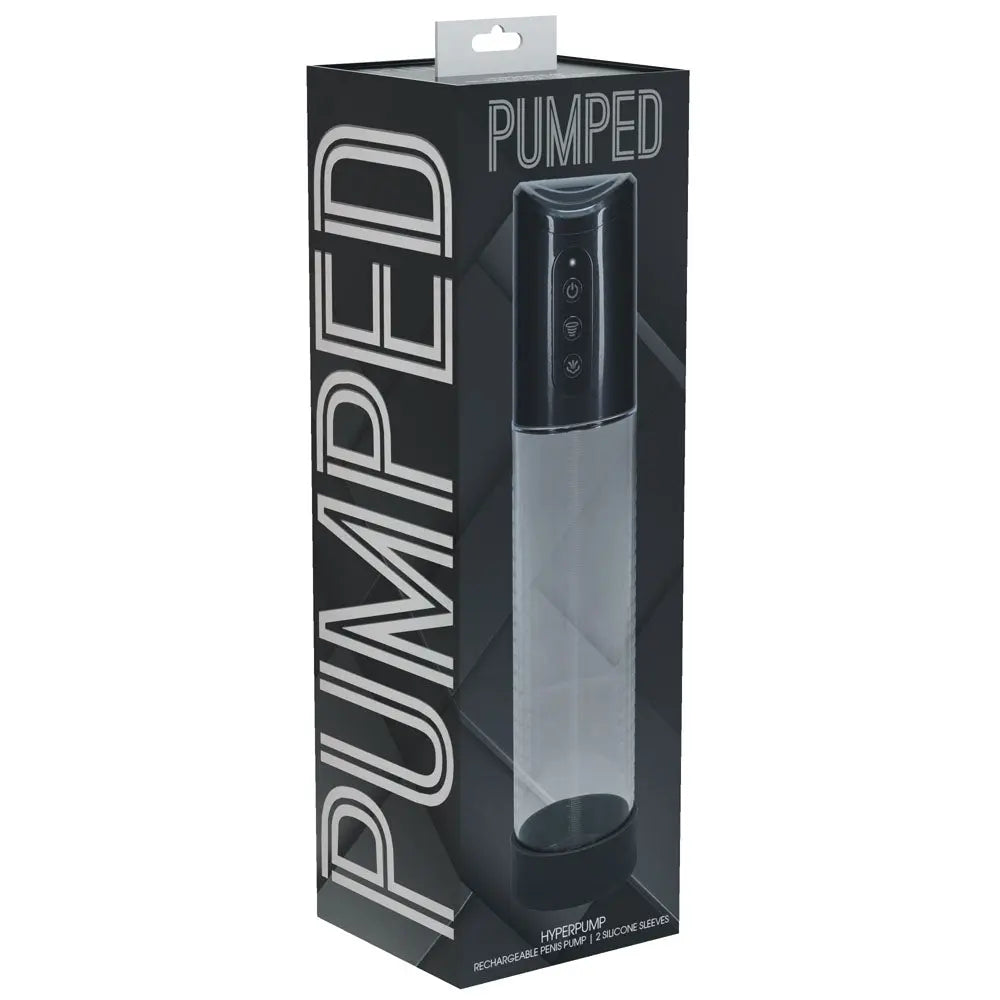 Affordable quality PUMPED Hyperpump Automatic Pump - Gunmetal - Gunmetal Grey USB Rechargeable Auto Penis Pump  from Shots Toys by Discreet Intimate Essentials with Discreet Delivery 