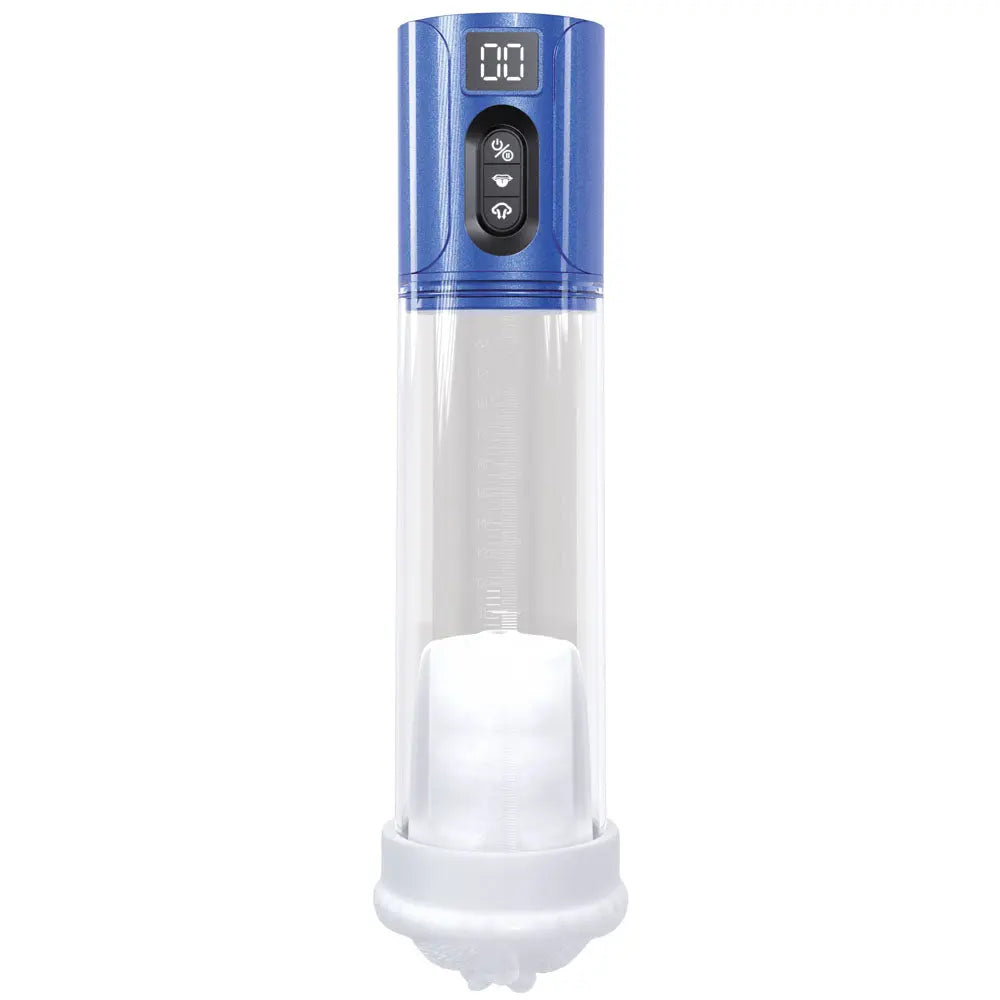 Affordable quality PUMPED HyperLift -  - Metallic /Clear USB Rechargeable Auto Pump  from Shots Toys by Discreet Intimate Essentials with Discreet Delivery 