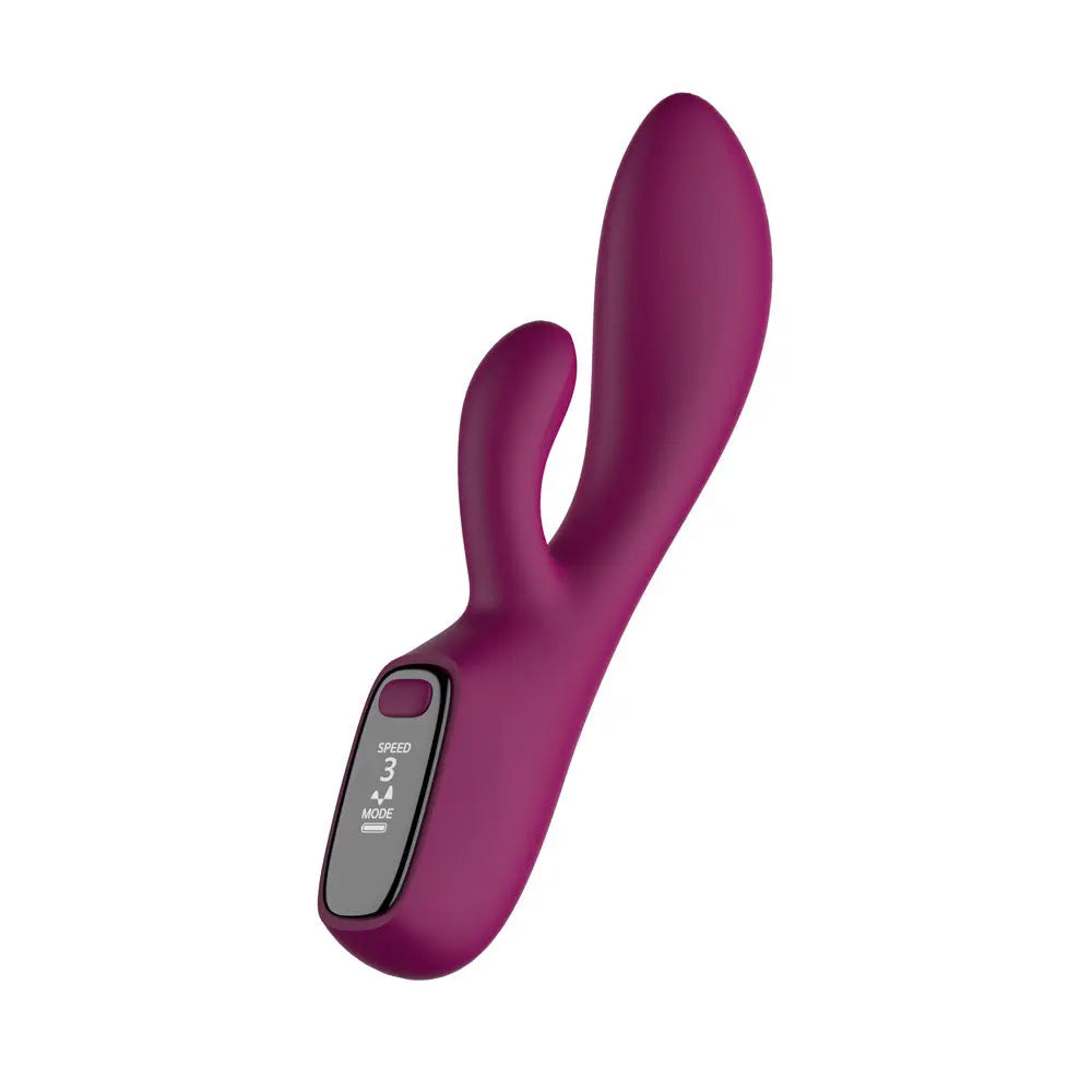 Passion Play Rabbit Vibrator with LED Screen -  19.2 cm USB Rechargeable Rabbit Vibrator Passion Play Discreet Intimate Essentials.