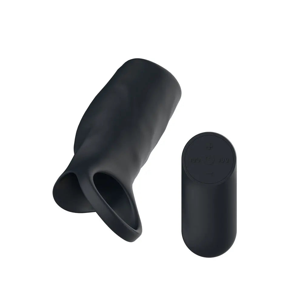 Passion Play Vibrating Cockring Sleeve -  USB Rechargeable Vibrating Penis Sleeve with Wireless Remote Passion Play Discreet Intimate Essentials.