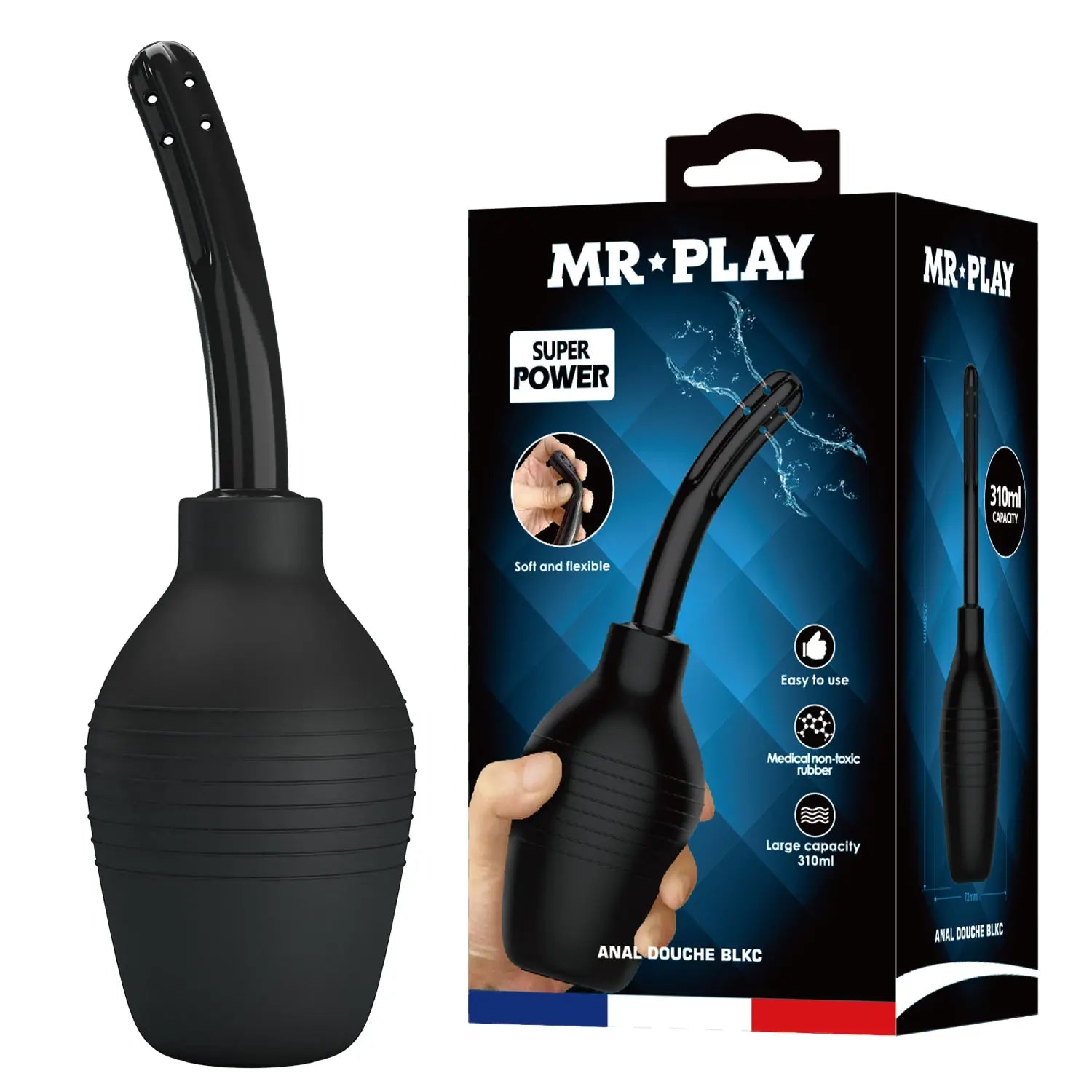 MR PLAY Anal Douche -  -  Unisex Douche - 310 ml Capacity Mr Play Discreet Intimate Essentials.