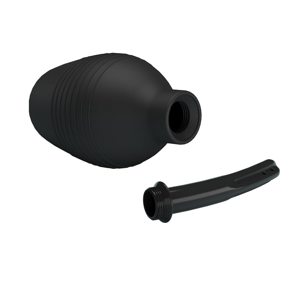 MR PLAY Anal Douche -  -  Unisex Douche - 310 ml Capacity with black design and detachable nozzle for intimate cleaning.