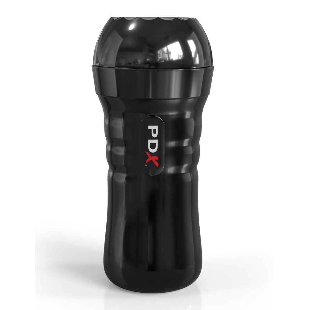 PDX Extreme Wet Pussies - Super Luscious - Vagina Stroker black self-lubricating masturabtor for men