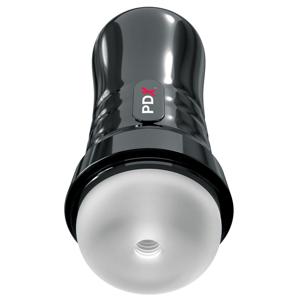 PDX Extreme Wet Strokers Super Slide & Glide - Stroker in sleek black design, perfect for unforgettable pleasure sessions.