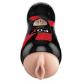 Pipedream Extreme Toyz Elite Vibrating Stroker Pussy - Vibrating stroker toy with detailed design and texture.