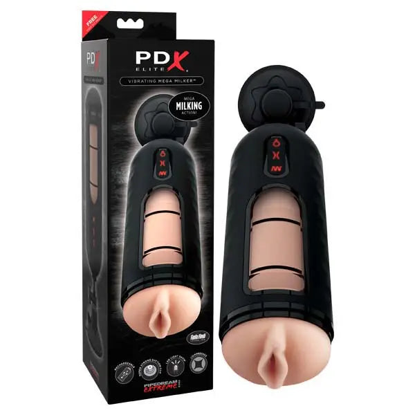 Pipedream Extreme Toyz Elite Vibrating Mega Milker -  USB Rechargeable Powered Stroker Pipedream Discreet Intimate Essentials.
