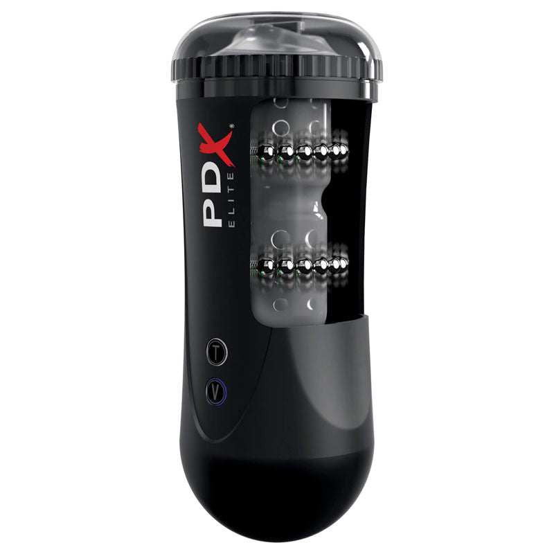 Pipedream Extreme Toyz Elite Moto Stroker -  Powered Masturbator with internal thrusting and vibrating features.