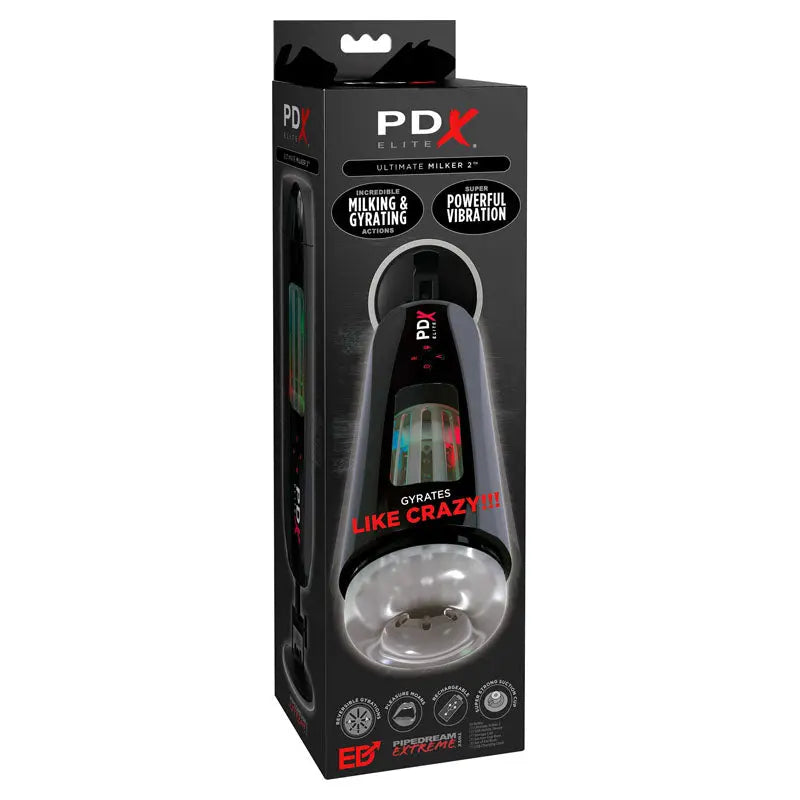 Pipedream Extreme Toys Elite Ultimate Milker 2 - USB Rechargeable Masturbator Pipedream Discreet Intimate Essentials.