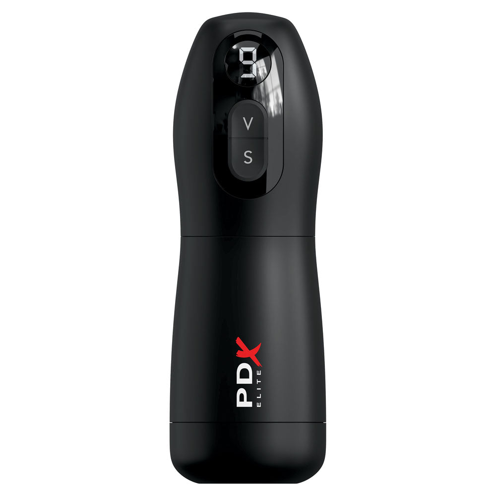 PDX Elite Suck-O-Matic - USB Rechargeable Sucking & Vibrating Masturbator for ultimate pleasure.