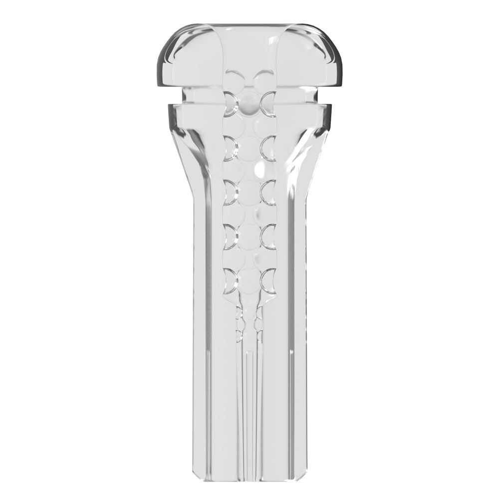 PDX Elite ViewTube EZ-Grip Stroker - Stroker featuring a transparent design for enhanced pleasure and stimulation.