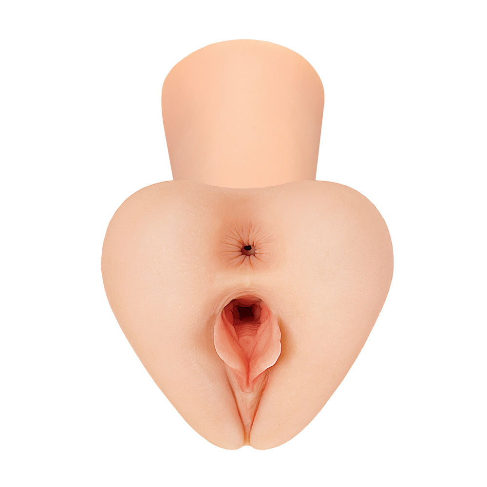 PDX Plus Pick Your Pleasure Stroker XL - Light -  Vagina Stroker with realistic design and detailed texture.