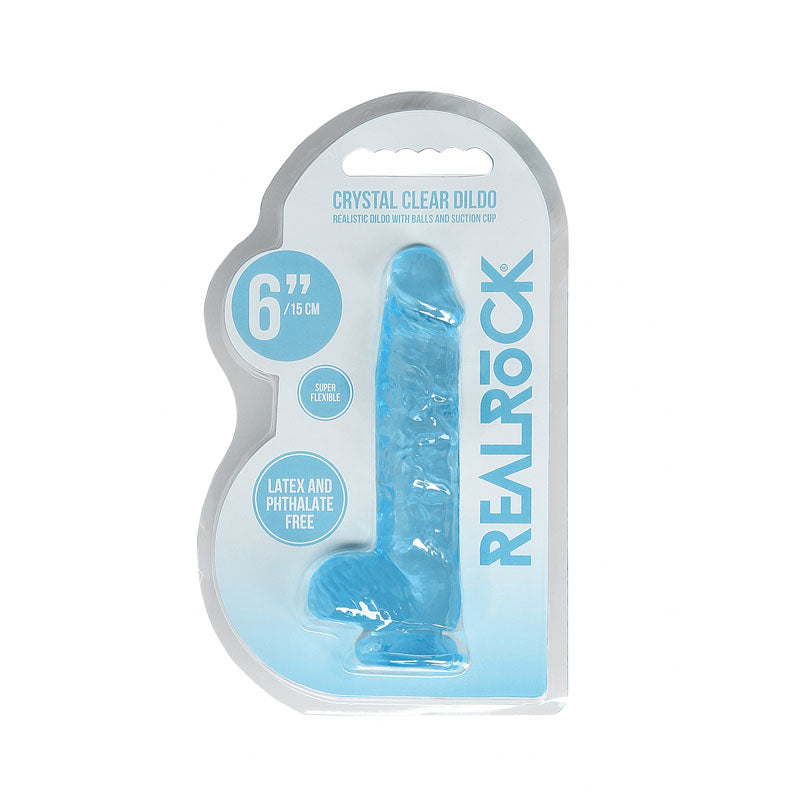 REALROCK 6 นิ้ว Dildo สมจริงพร้อมลูกอัณฑะ - ดิลโด้ขนาด 15.2 ซม.