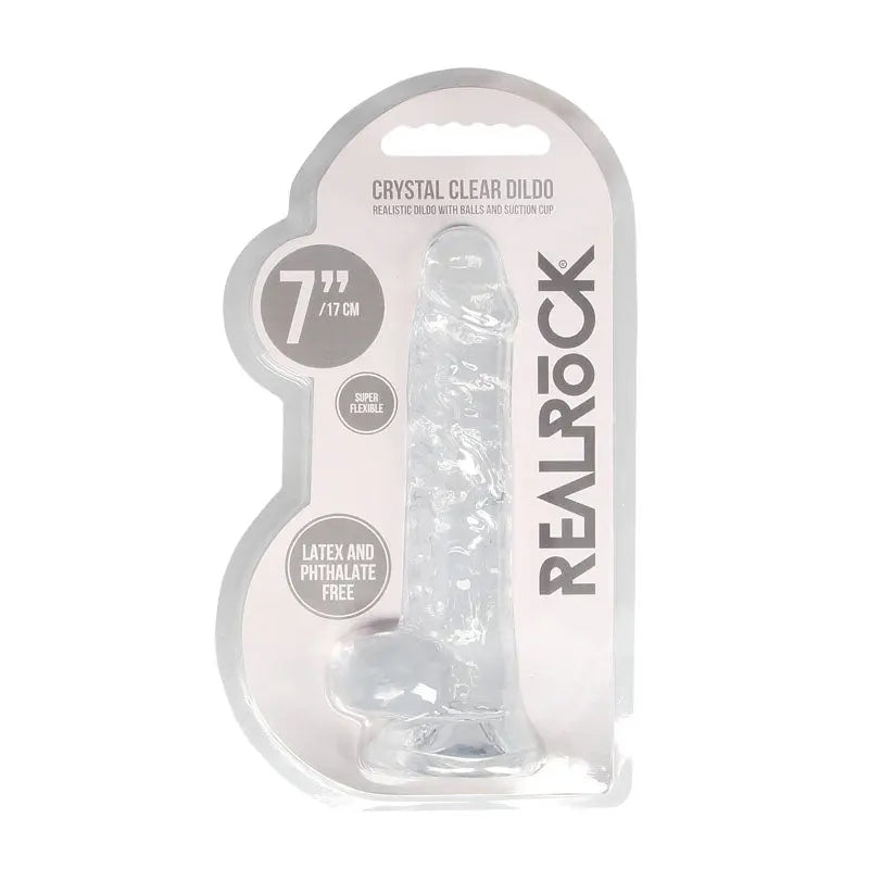 REALROCK 7'' Realistic Dildo With Balls -  17.8 cm Dong Shots Toys Discreet Intimate Essentials.