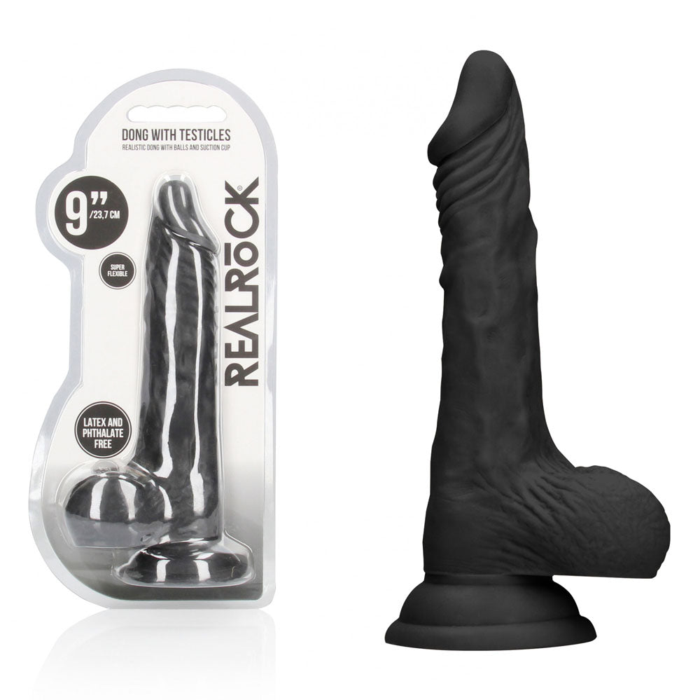 REALROCK 9'' Realistic Dong with Balls -  -  22.9 cm Dong