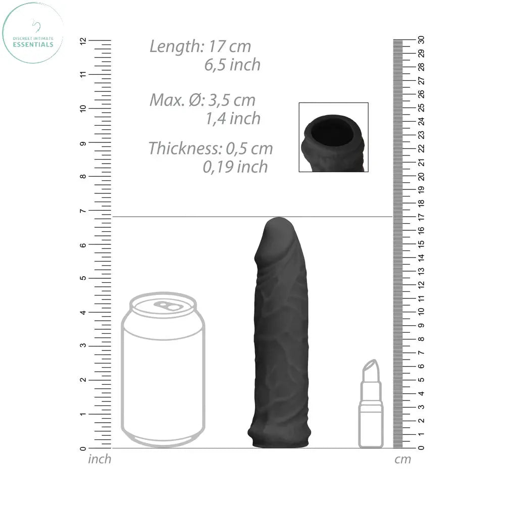 REALROCK 6'' Realistic Penis Sleeve -  -  15.2 cm Penis Extension Sleeve Shots Toys