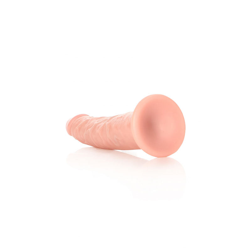 REALROCK Realistic Slim Dildo without Balls - 15.5 cm -  15.5 cm (6'') Dong, showcasing a natural look and realistic veins.