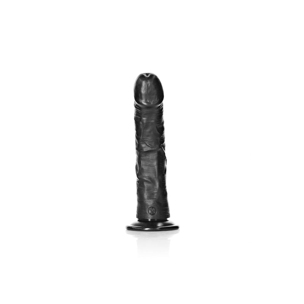 REALROCK Realistic Regular Curved Dildo with Suction Cup - 20 cm -  20 cm (8'') Dong