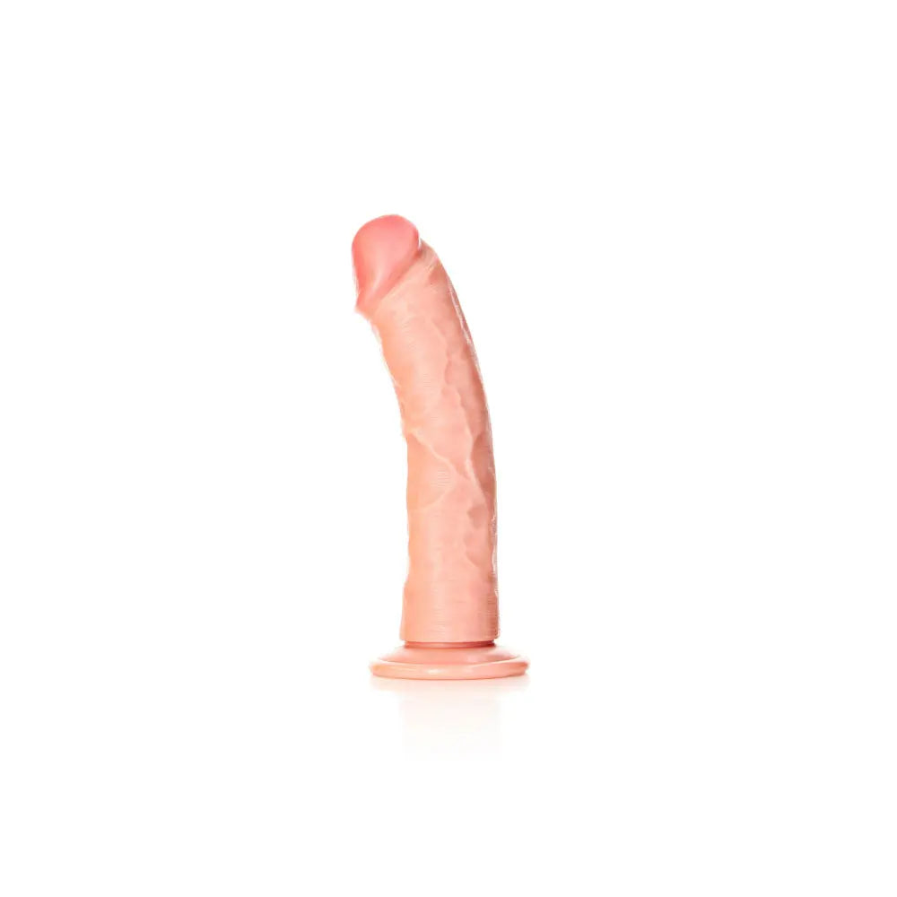 REALROCK Realistic Regular Curved Dildo with Suction Cup - 20 cm -  20 cm (8'') Dong Shots Toys Discreet Intimate Essentials.
