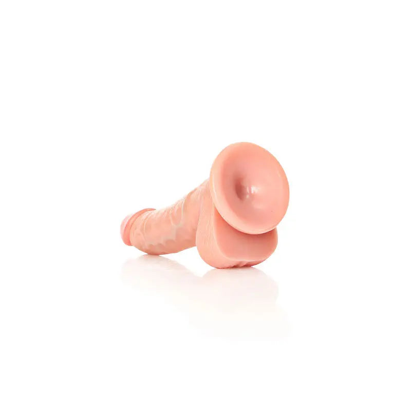 REALROCK Realistic Regular Curved Dong with Balls - 15.5 cm -  15.5 cm (6'') Dong Shots Toys Discreet Intimate Essentials.