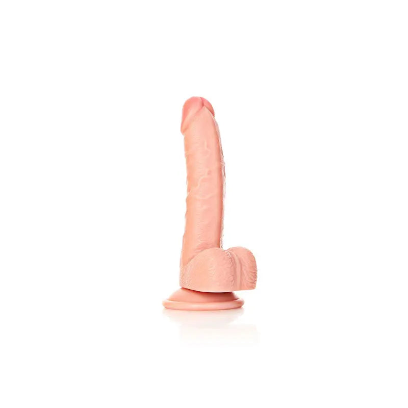 REALROCK Realistic Regular Curved Dong with Balls - 18 cm -  18 cm (7'') Dong Shots Toys Discreet Intimate Essentials.