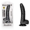 REALROCK realistic curved dildo in packaging, 20.5 cm with lifelike texture and suction cup for g-spot stimulation.