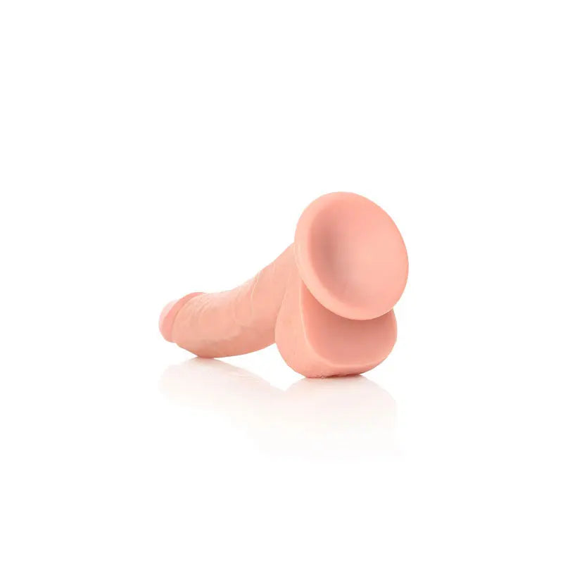 REALROCK Realistic Regular Curved Dong with Balls - 20.5 cm -  20.5 cm (8'') Dong Shots Toys Discreet Intimate Essentials.