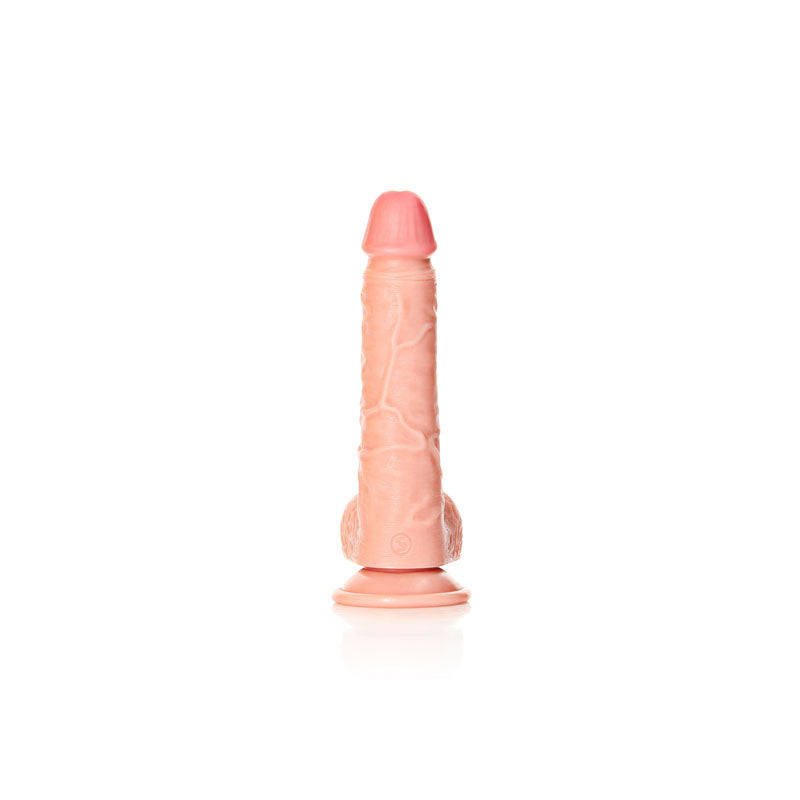 REALROCK Straight Realistic Dildo with Balls, 20.5 cm, lifelike design for ultimate pleasure, realistic dildo with balls.