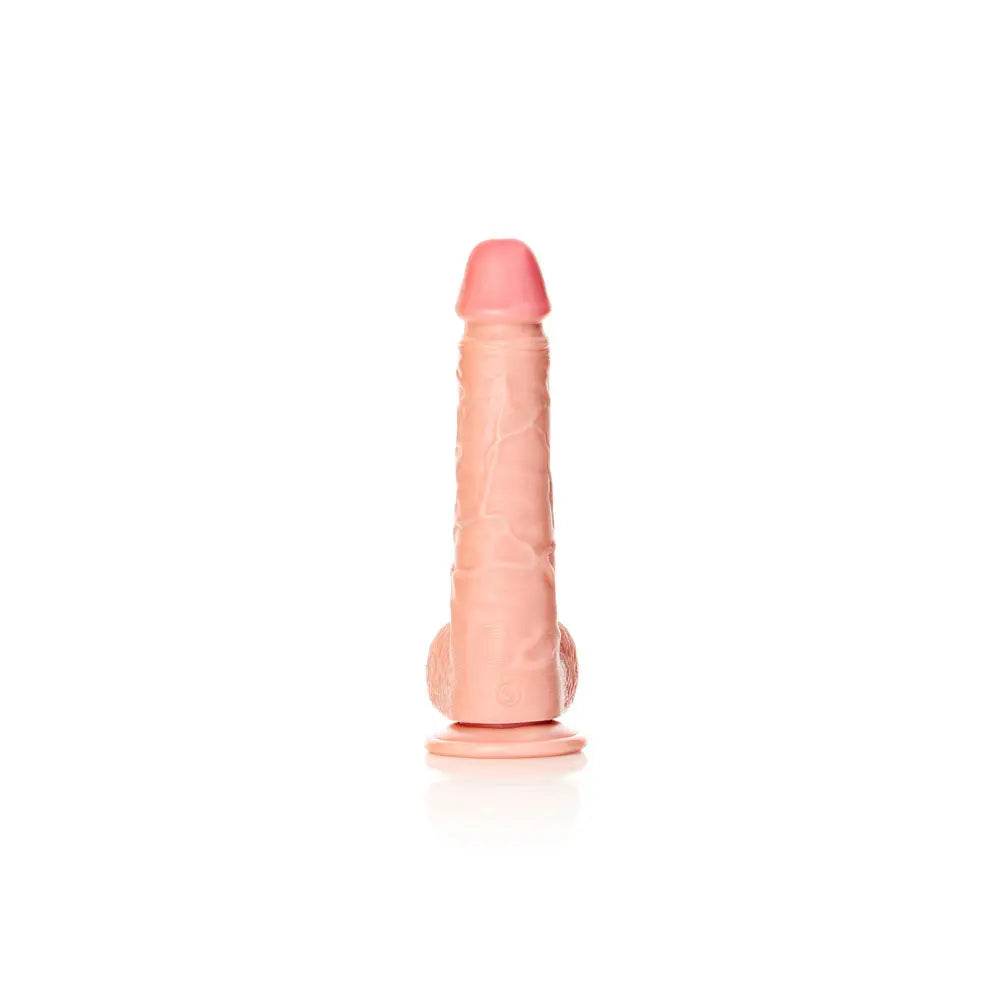 REALROCK Straight Realistic Dildo with Balls - 23 cm -  23 cm (9'') Dong Shots Toys Discreet Intimate Essentials.