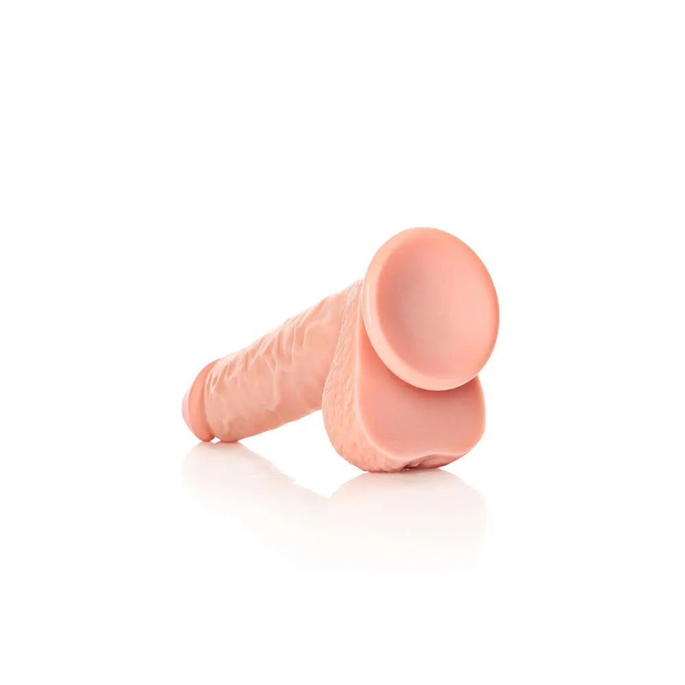 REALROCK Straight Realistic Dildo with Balls - 23 cm -  23 cm (9'') Dong Shots Toys Discreet Intimate Essentials.