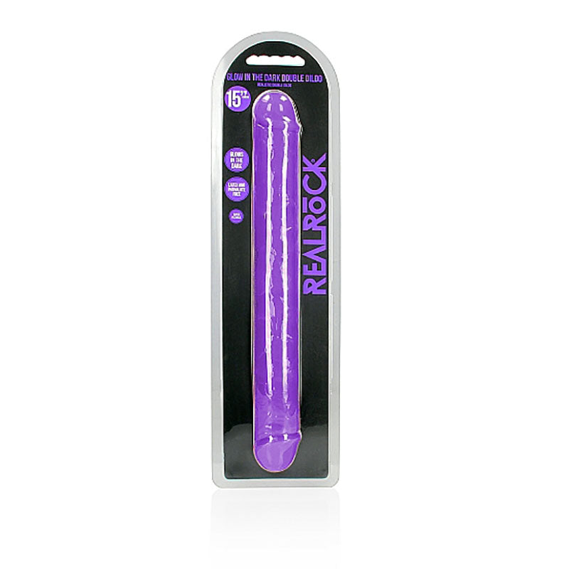 REALROCK 38 cm Double Dong Glow -  -  38 cm (15'') Double Dong, perfect for intimate essentials for her.