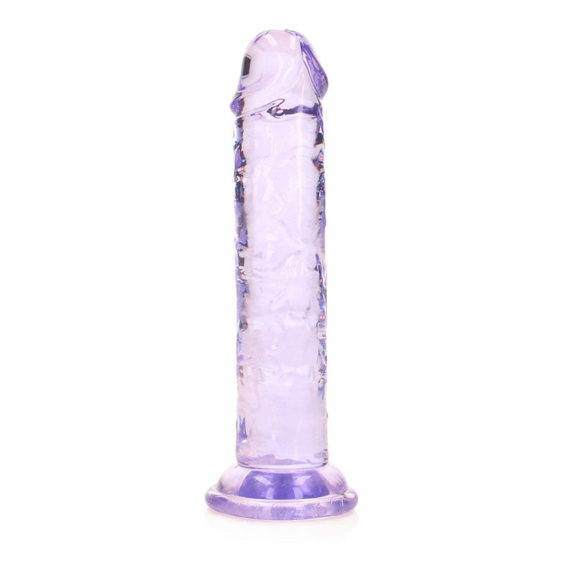 REALROCK 15.5 cm Straight Dildo -  -  15.5 cm (6'') Dong, clear purple dildo for intimate essentials.